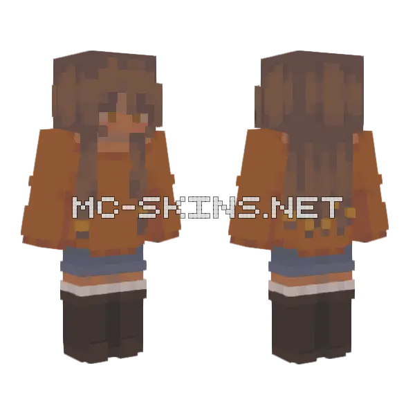 Autumn Boy Minecraft skin, front and back
