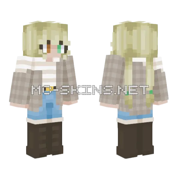 Autumn Breeze Minecraft skin, front and back