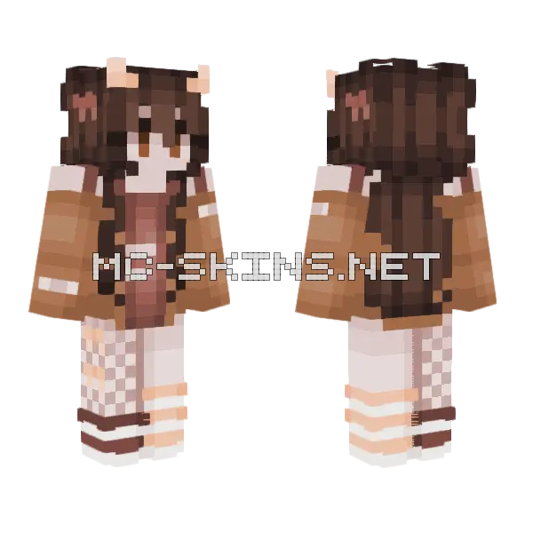 Autumn Demon Minecraft skin, front and back
