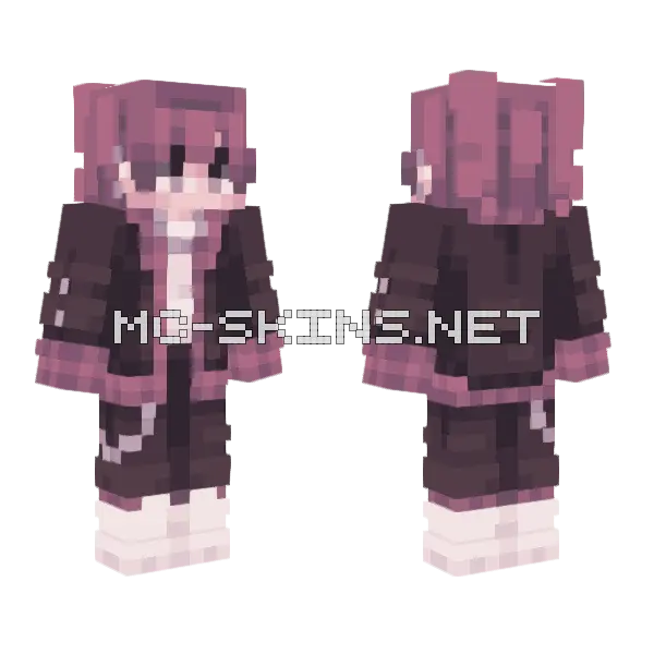 Autumn Girl Minecraft skin, front and back