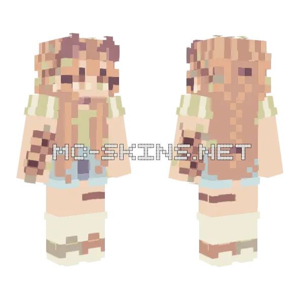 Autumn Sprouts Reshade Minecraft skin, front and back