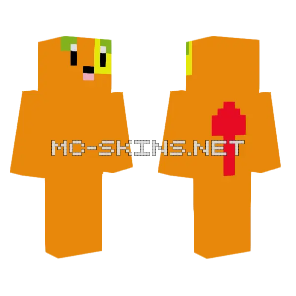 Autumn The Fall Dag Minecraft skin, front and back