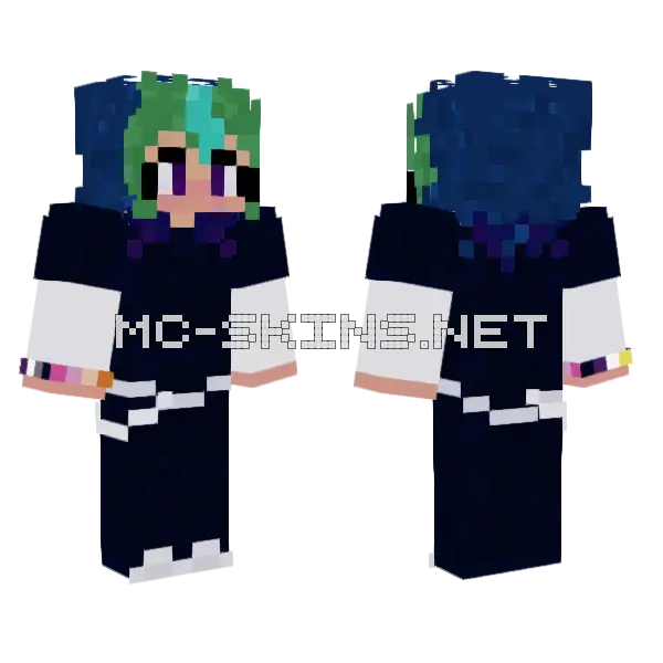 Auxes3 Boy Skin Minecraft skin, front and back