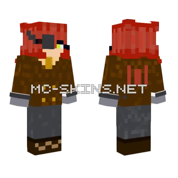 Ava O Neill Rainimator Minecraft skin, front and back