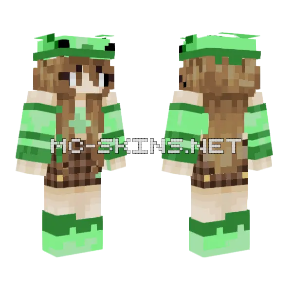 Avatar 4 Phoebe Part 2 Minecraft skin, front and back