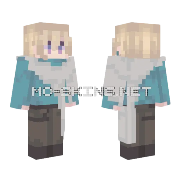 Aventurine Rota Fortunae Minecraft skin, front and back