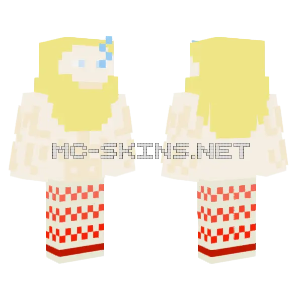 Average Lechit Minecraft skin, front and back