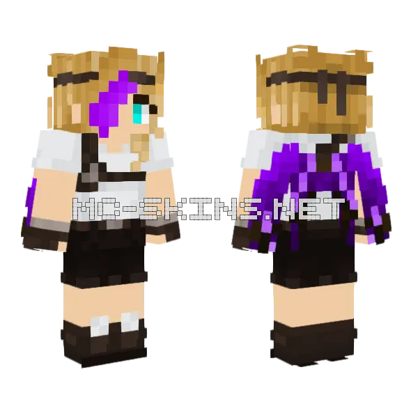 Avian Shadow Minecraft skin, front and back