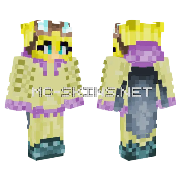Aviator Goggles Girl, front and back