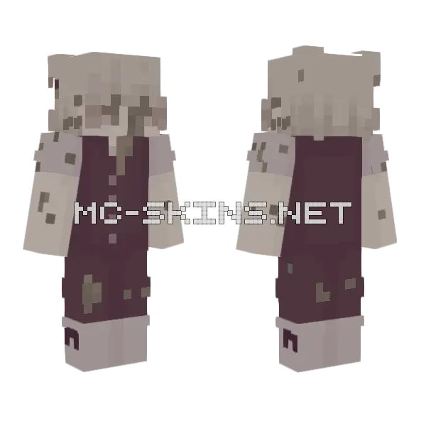 Avichippus X OC Minecraft skin, front and back