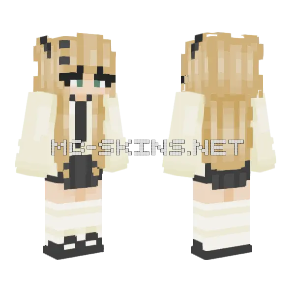 Avxzieno Jacket Minecraft skin, front and back