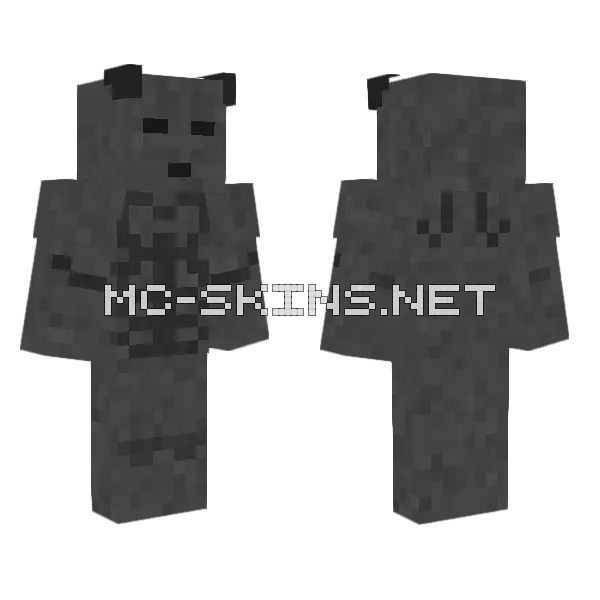 Awakened Garou Minecraft skin, front and back