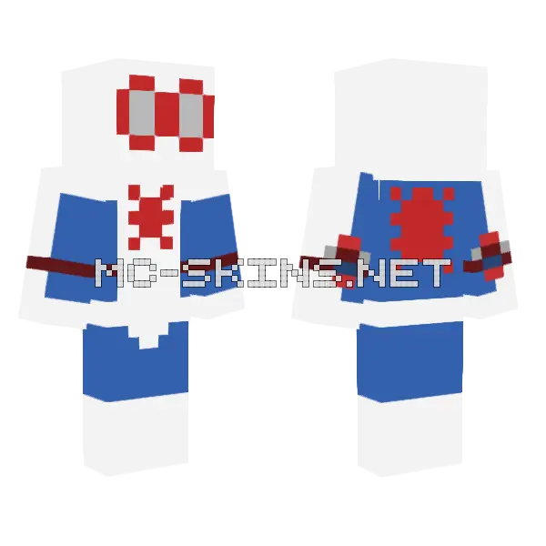 Aweka7 Own Spiderman Version Minecraft skin, front and back