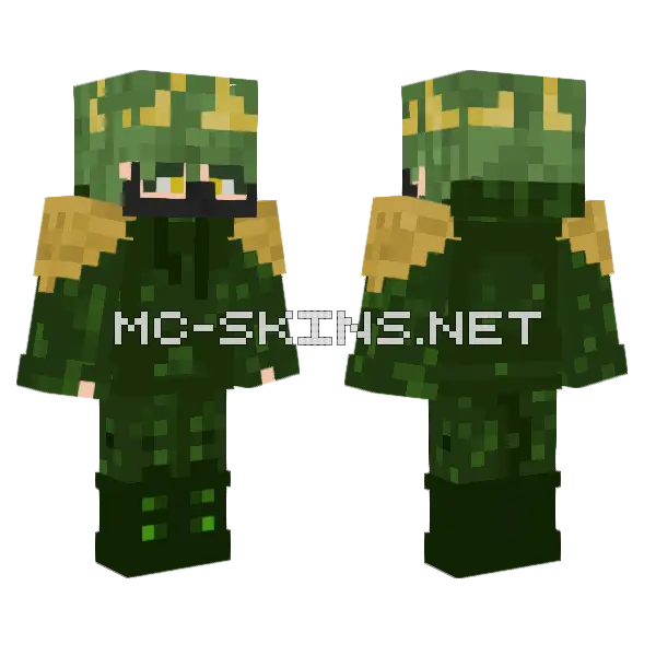 Awesamdude Hybrid Minecraft skin, front and back