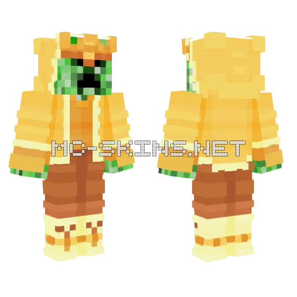 Awesamdude Yellow Yeti Minecraft skin, front and back