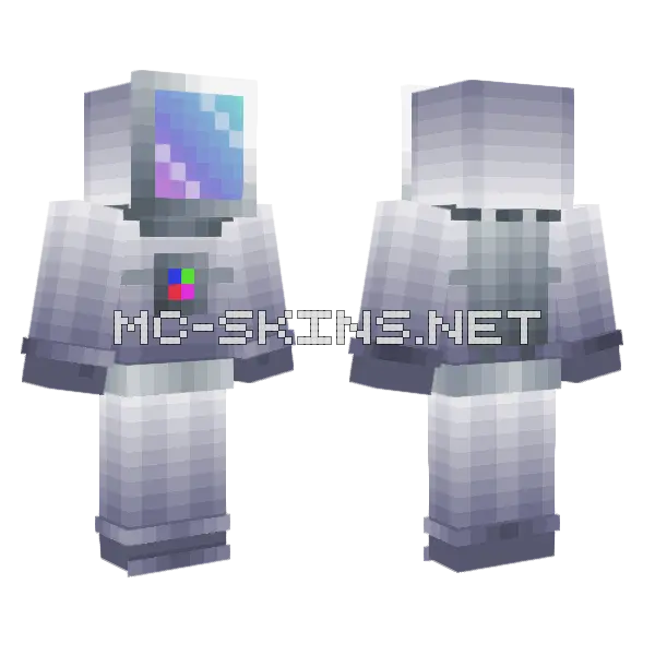 Awesome Astronaut Minecraft skin, front and back