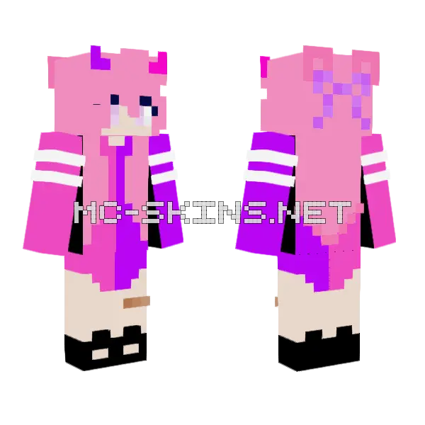 Awesomelena 13 Minecraft skin, front and back