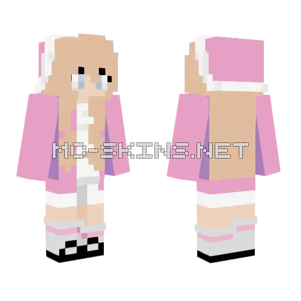 Awesomelena 24 Minecraft skin, front and back
