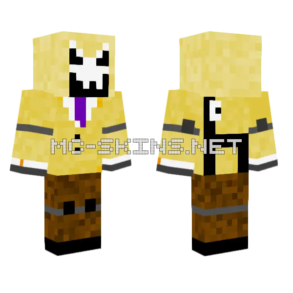Awhapenso Taskmaster Suit Minecraft skin, front and back
