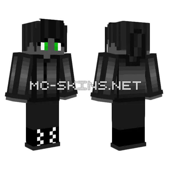Axe Pillager Female Minecraft skin, front and back