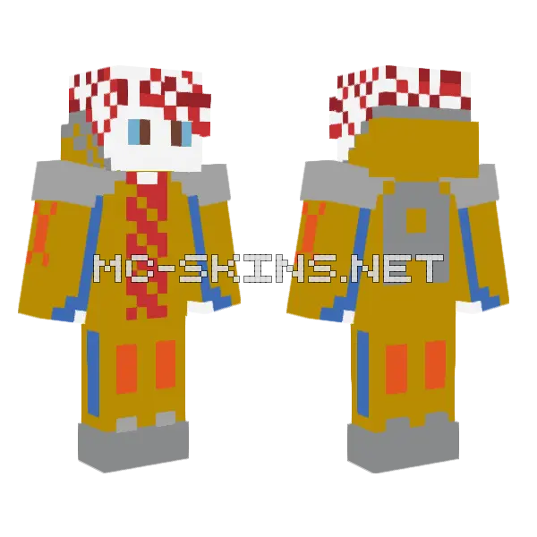 Axel Forma Ente De La Paz Minecraft skin, front and back