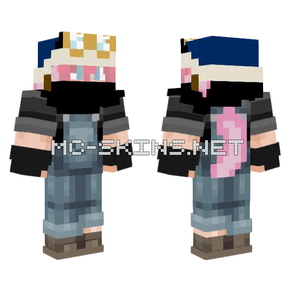 Axel Hat Minecraft skin, front and back