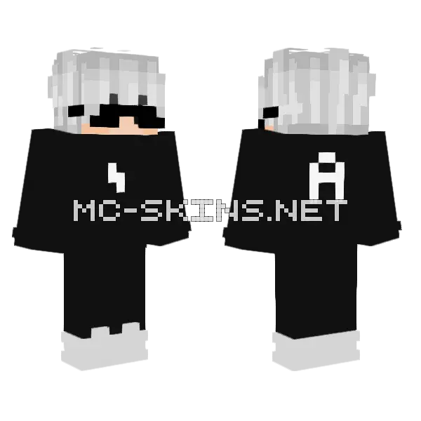 Axeyplayz Minecraft skin, front and back