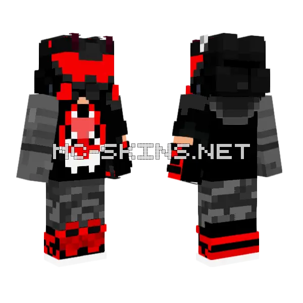 Axol101 Monster Skin Minecraft skin, front and back