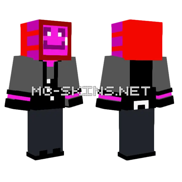 Axolotl Skin Minecraft skin, front and back