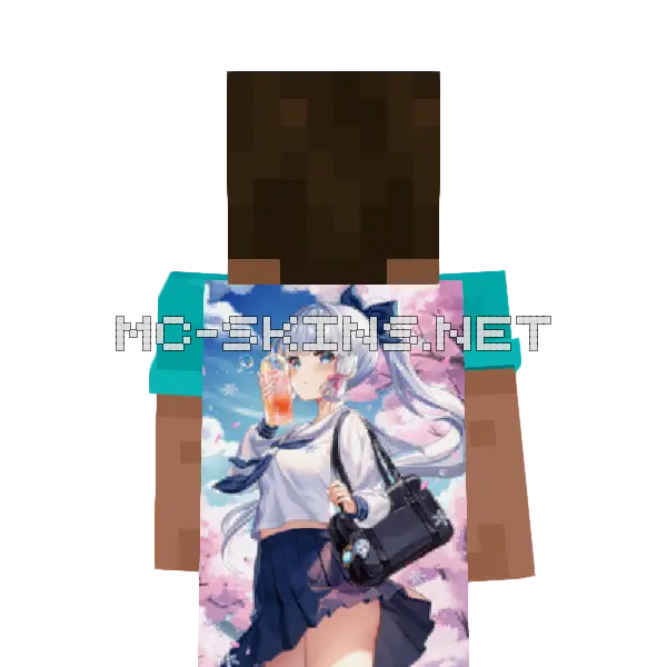 Ayaka School Uniform cape, outside and lining