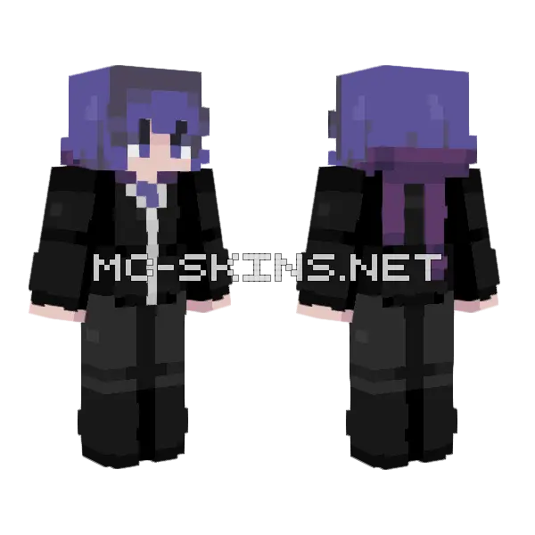 Ayato Kirishima Minecraft skin, front and back