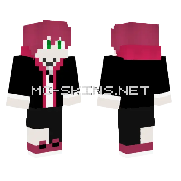 Ayato Sakamaki Minecraft skin, front and back