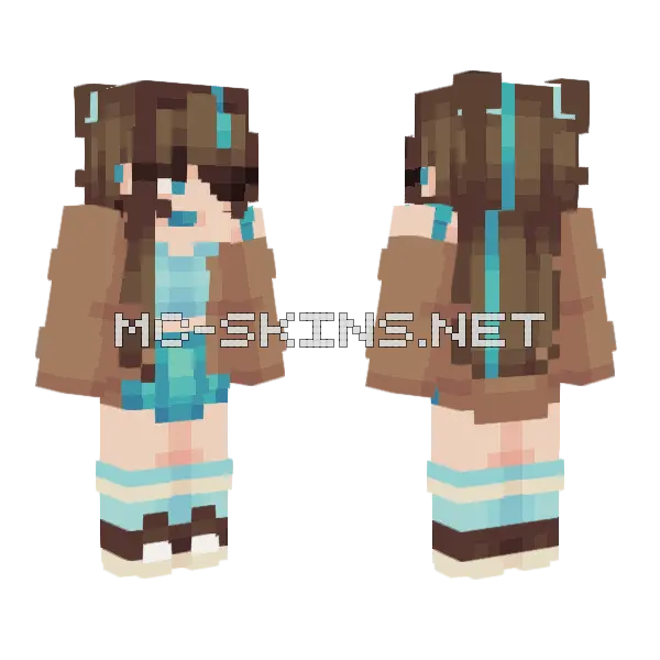 Aye Aye Captain Minecraft skin, front and back