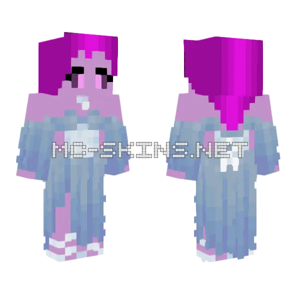 Ayla Minecraft skin, front and back