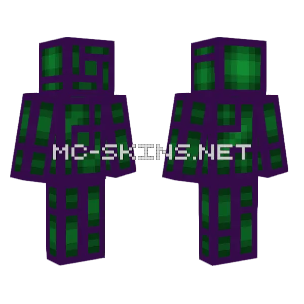 Aynos 2 Minecraft skin, front and back