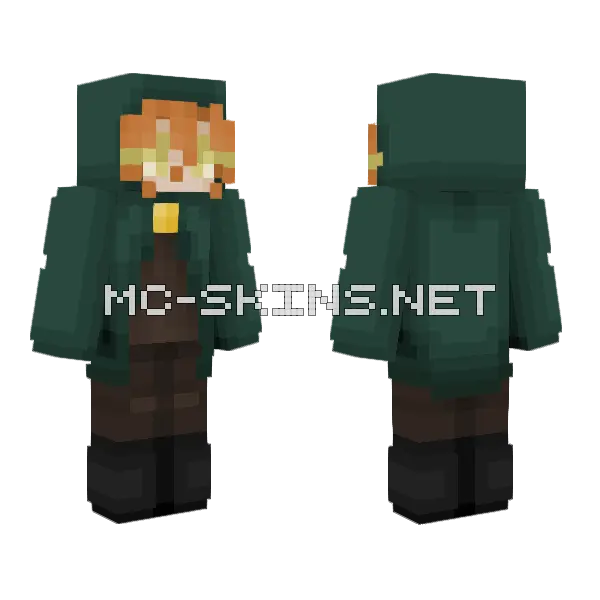 Azalea Wildflower RP Minecraft skin, front and back