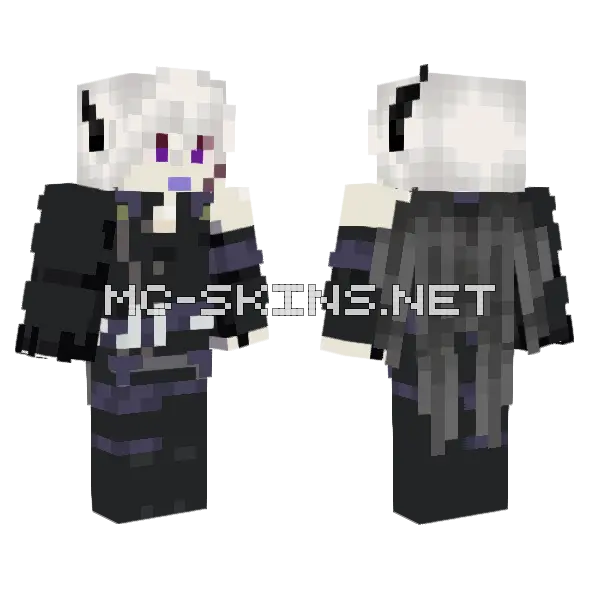 Azazel Shingeki No Bahamut Minecraft skin, front and back