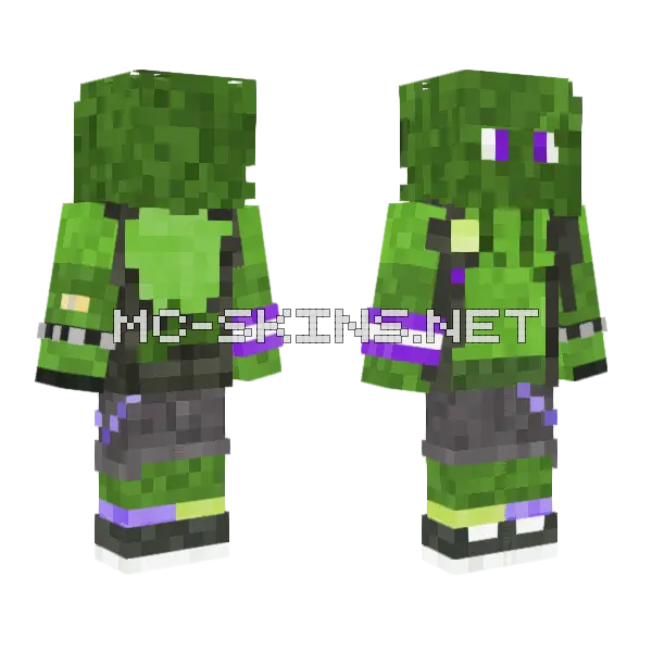 Azedis Minecraft skin, front and back