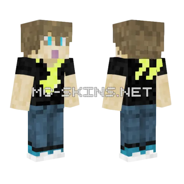 Azoth V1 2 Minecraft skin, front and back