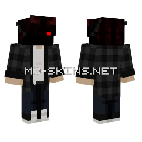 Azriel OC Skin Minecraft skin, front and back
