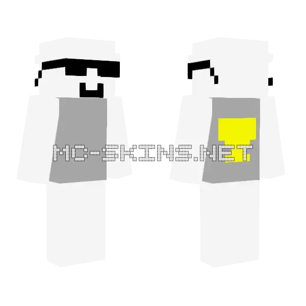 Azteca Minecraft skin, front and back