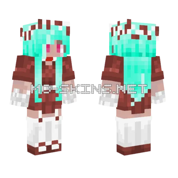 Azul Girl Minecraft skin, front and back