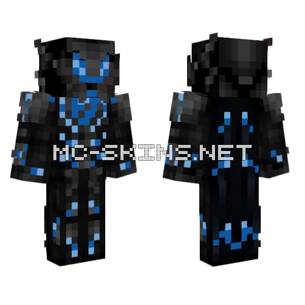 Azul Master Minecraft skin, front and back