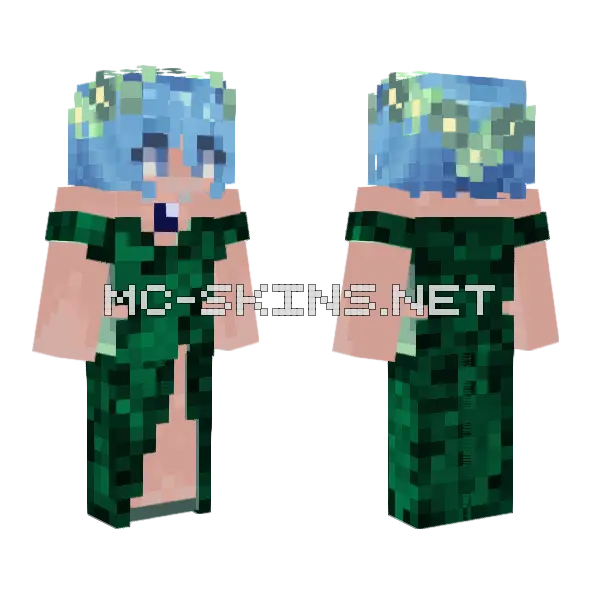 Azulh Vest Minecraft skin, front and back