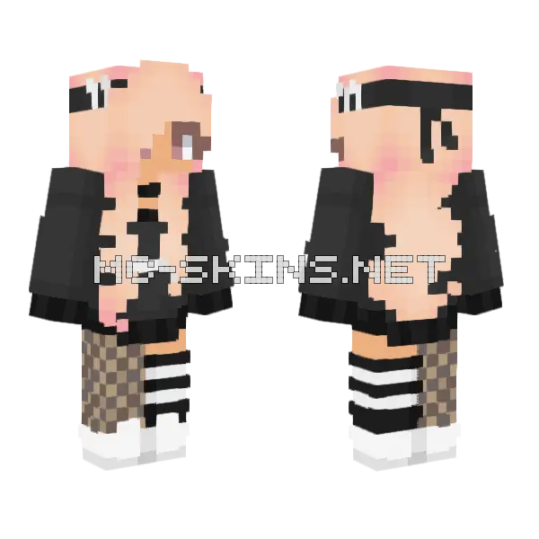 Azura Girl Minecraft skin, front and back