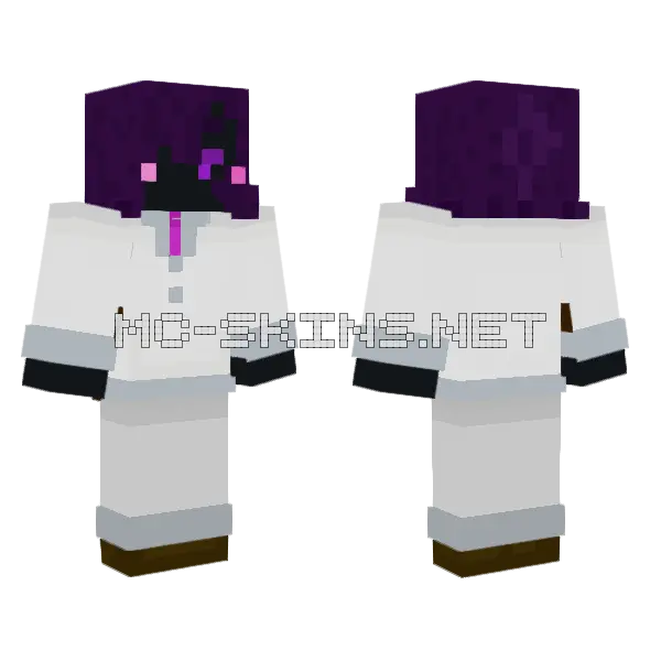 Azure Wedding Suit Minecraft skin, front and back