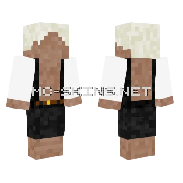 B Guy 1 Minecraft skin, front and back
