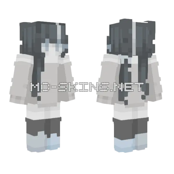 B W B B Minecraft skin, front and back