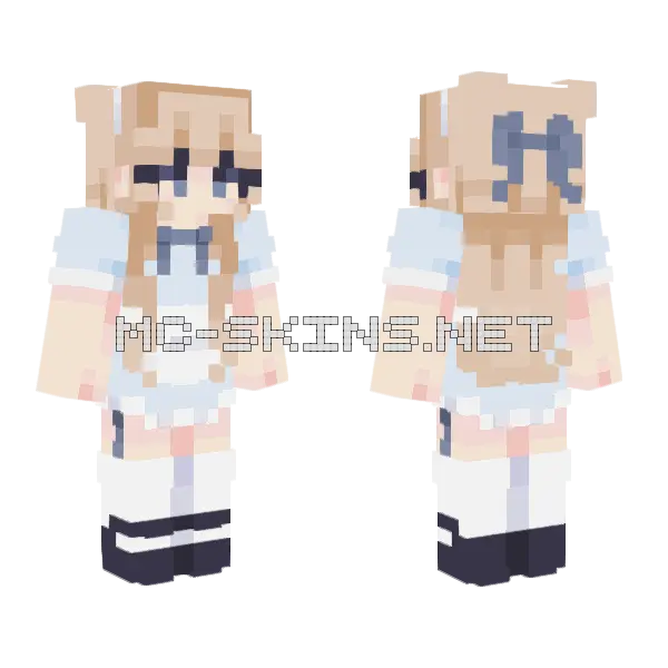 B4rb13istrying Minecraft skin, front and back