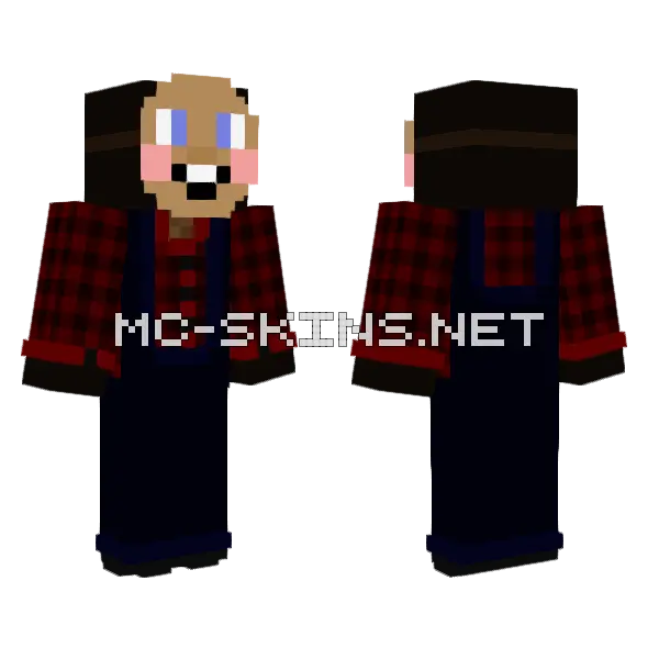 Baby Face Minecraft skin, front and back
